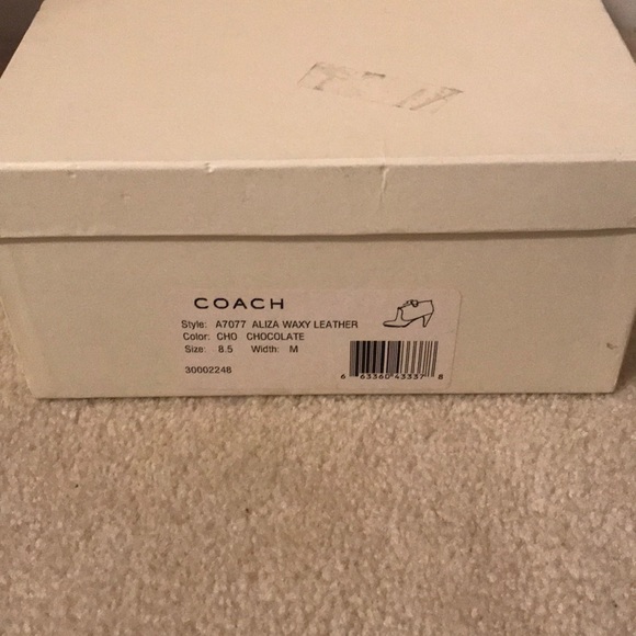 Coach Aliza Brown Leather Short Boots - Picture 4 of 10
